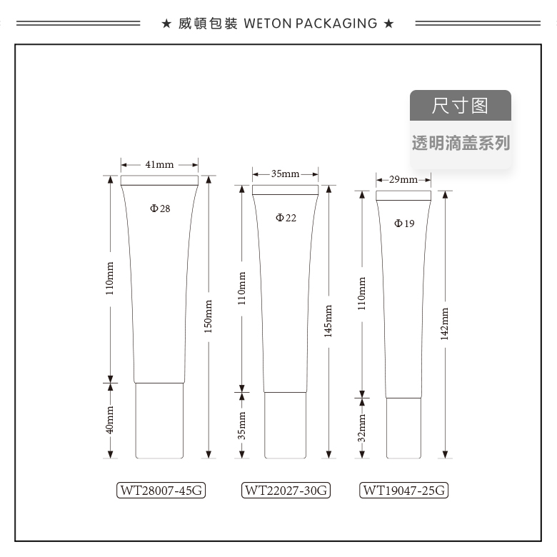 Φ22圆管+Φ22透明滴盖（WT22027）