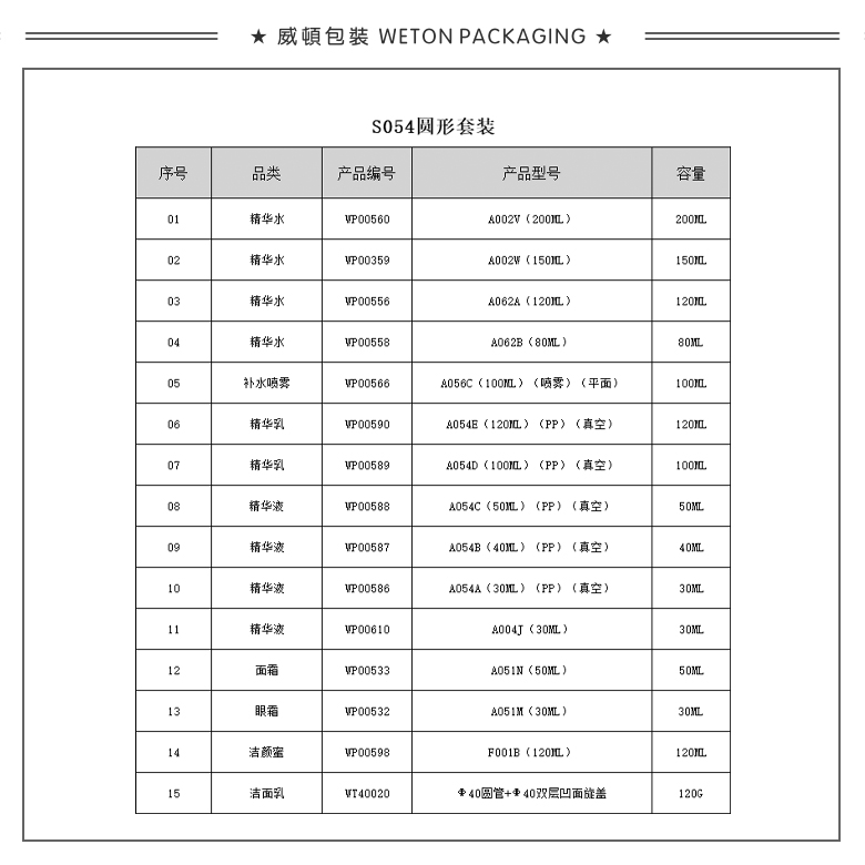 S054-1圆形套装